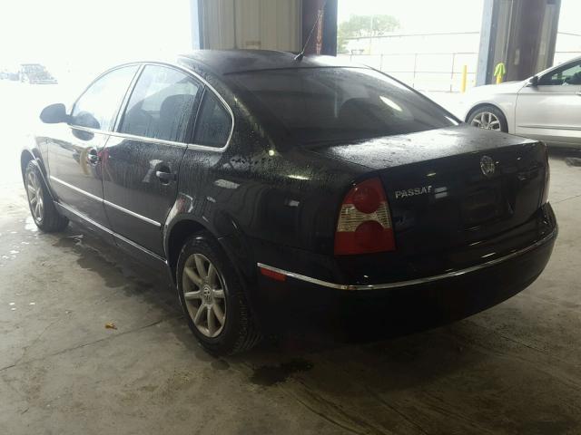 WVWPD63B54P159645 - 2004 VOLKSWAGEN PASSAT GLS BLACK photo 3