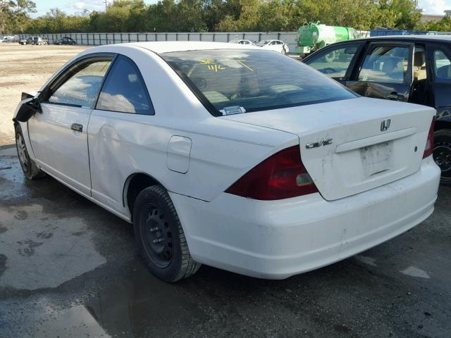 1HGEM22501L039896 - 2001 HONDA CIVIC LX WHITE photo 3