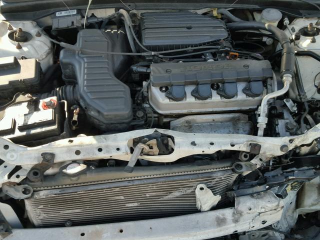 1HGEM22501L039896 - 2001 HONDA CIVIC LX WHITE photo 7