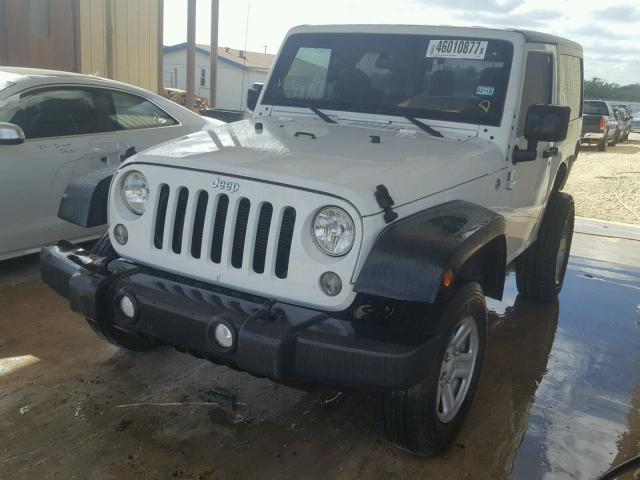 1C4AJWAG6EL192420 - 2014 JEEP WRANGLER S WHITE photo 2