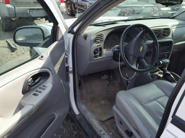 1GNES16S866173664 - 2006 CHEVROLET TRAILBLAZE WHITE photo 9