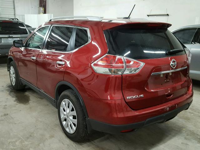 5N1AT2MT4GC910315 - 2016 NISSAN ROGUE S RED photo 3