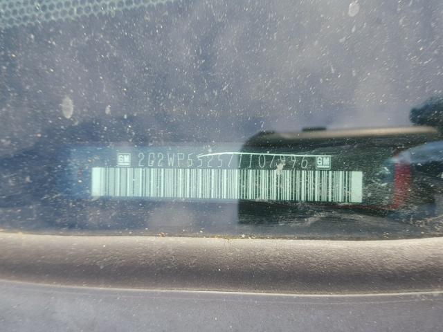 2G2WP552571107996 - 2007 PONTIAC GRAND PRIX RED photo 10