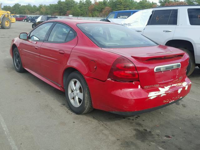 2G2WP552571107996 - 2007 PONTIAC GRAND PRIX RED photo 3