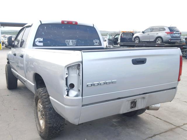 3D7KA28623G804364 - 2003 DODGE RAM 2500 S SILVER photo 3