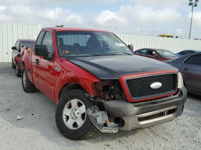 1FTRF02256KD78378 - 2006 FORD F150 RED photo 1