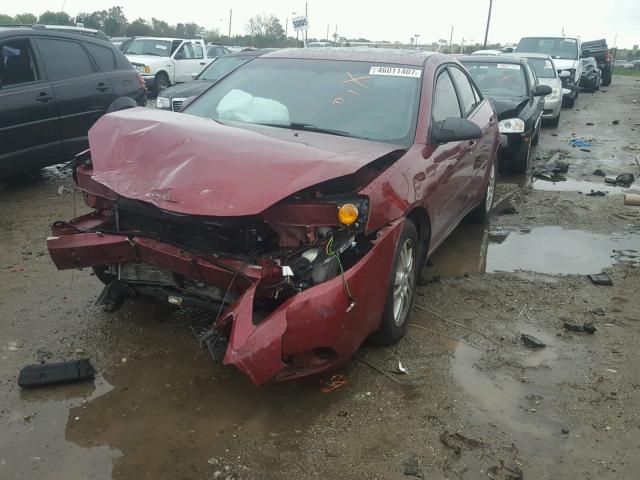 1G2ZG528454125302 - 2005 PONTIAC G6 MAROON photo 2