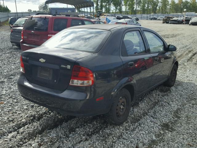 KL1TD56616B669733 - 2006 CHEVROLET AVEO BASE Қара фото 4