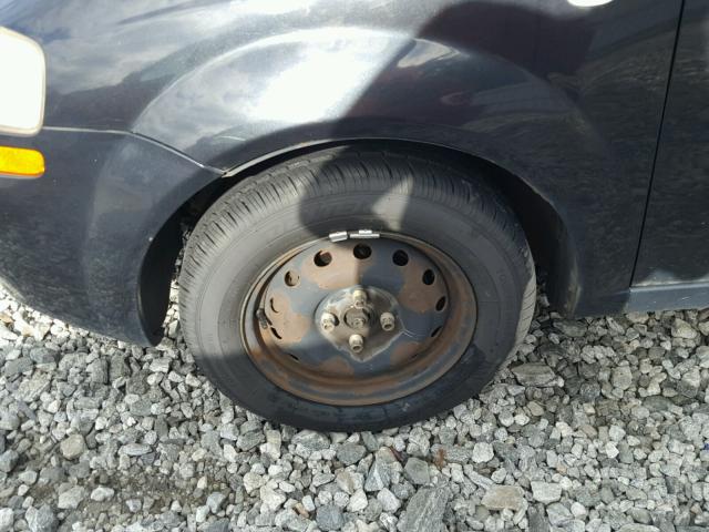 KL1TD56616B669733 - 2006 CHEVROLET AVEO BASE Қара фото 9