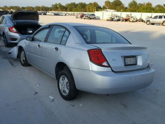 1G8AG52F63Z163325 - 2003 SATURN ION LEVEL SILVER photo 3