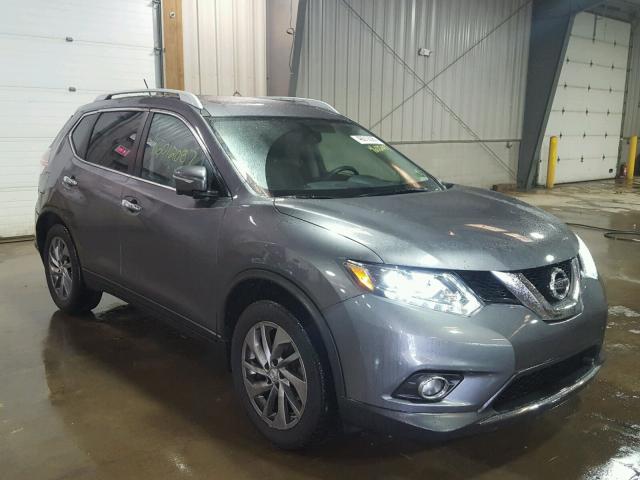 5N1AT2MVXEC830709 - 2014 NISSAN ROGUE S GRAY photo 1