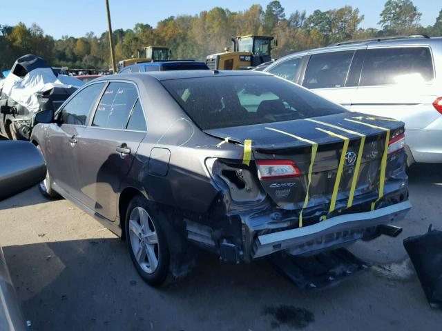 4T1BF1FK2DU698336 - 2013 TOYOTA CAMRY L GRAY photo 3