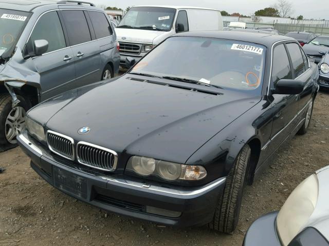 WBAGH83491DP29190 - 2001 BMW 740 BLACK photo 2