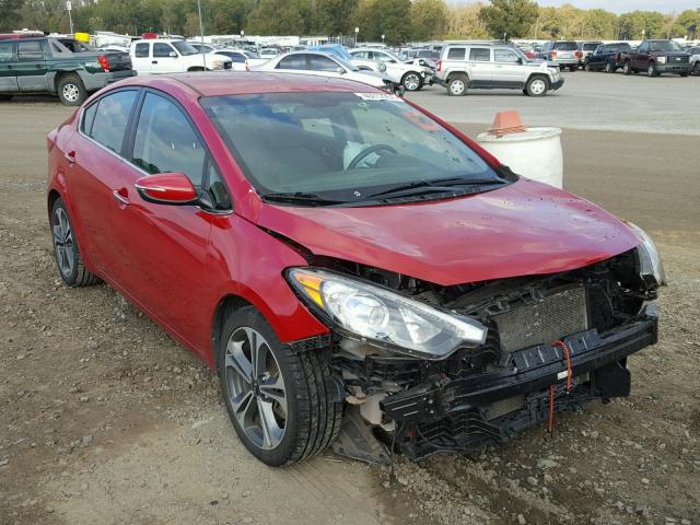 KNAFX4A85F5361671 - 2015 KIA FORTE EX RED photo 1