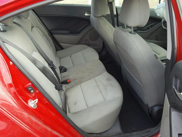 KNAFX4A85F5361671 - 2015 KIA FORTE EX RED photo 6