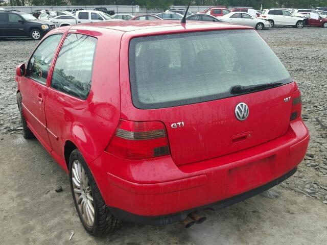 9BWDE61J554036950 - 2005 VOLKSWAGEN GTI RED photo 3