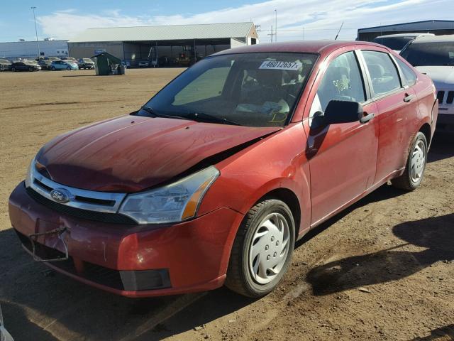 1FAHP3EN9BW106795 - 2011 FORD FOCUS S RED photo 2