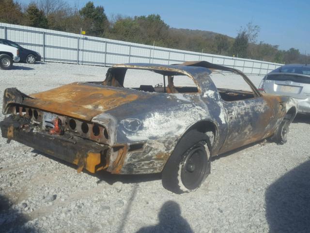 2W87Z7IN135401 - 1977 PONTIAC TRANS AM BURN photo 4