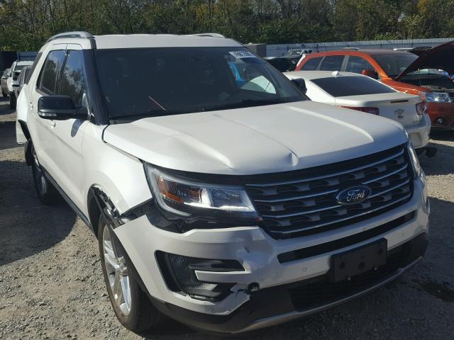 1FM5K8D88HGC54200 - 2017 FORD EXPLORER X WHITE photo 1