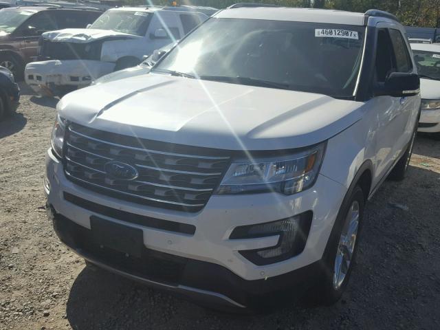 1FM5K8D88HGC54200 - 2017 FORD EXPLORER X WHITE photo 2