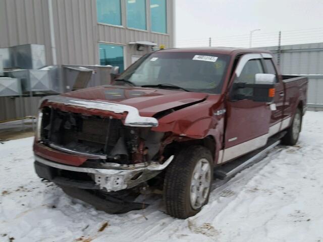 1FTFW1ET6EKD96402 - 2014 FORD F150 SUPER BROWN photo 2