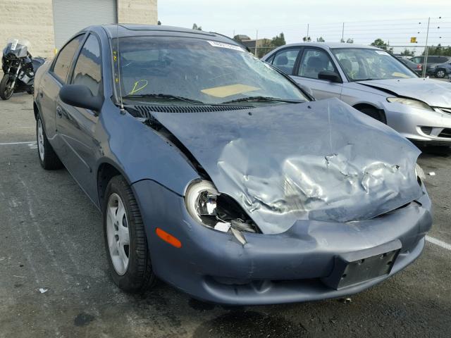 1B3AS46C61D108075 - 2001 DODGE NEON SE GRAY photo 1