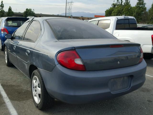 1B3AS46C61D108075 - 2001 DODGE NEON SE GRAY photo 3