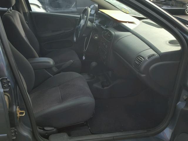 1B3AS46C61D108075 - 2001 DODGE NEON SE GRAY photo 5