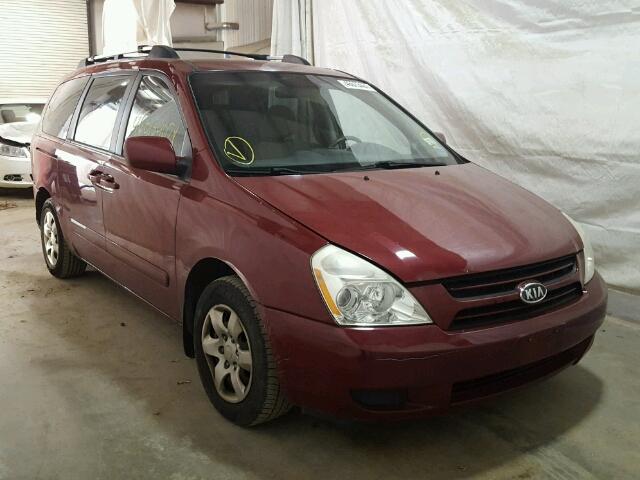 KNDMB233576157947 - 2007 KIA SEDONA EX RED photo 1