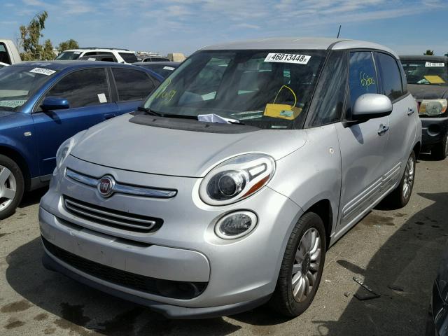 ZFBCFABH2EZ024066 - 2014 FIAT 500L EASY SILVER photo 2