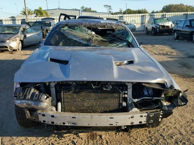 2C3CDZAG5FH718184 - 2015 DODGE CHALLENGER SILVER photo 9