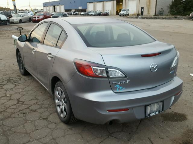 JM1BL1U77D1847112 - 2013 MAZDA 3 SILVER photo 3