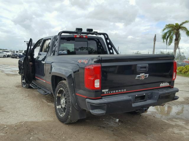 3GCUKTEC9GG164014 - 2016 CHEVROLET SILVERADO BLACK photo 3