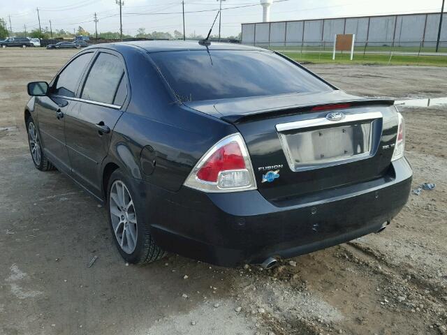 3FAHP08179R160083 - 2009 FORD FUSION BLACK photo 3