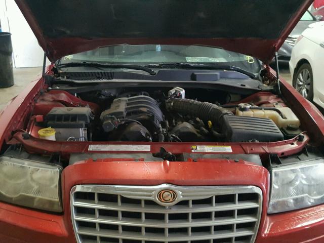 2C3LA43R87H860007 - 2007 CHRYSLER 300 RED photo 7