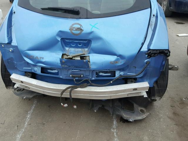 1N4AZ0CP1DC421867 - 2013 NISSAN LEAF S BLUE photo 9