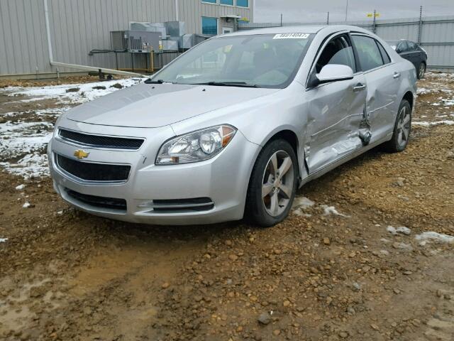 1G1ZC5EU5CF352010 - 2012 CHEVROLET MALIBU SILVER photo 2