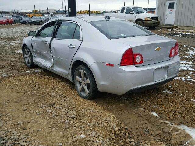 1G1ZC5EU5CF352010 - 2012 CHEVROLET MALIBU SILVER photo 3