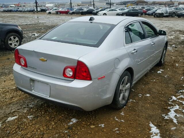 1G1ZC5EU5CF352010 - 2012 CHEVROLET MALIBU SILVER photo 4