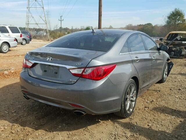 5NPEC4AB0BH179182 - 2011 HYUNDAI SONATA SE GRAY photo 4