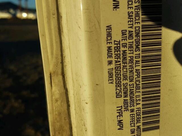 ZFBERFAT6G6B98250 - 2016 RAM PROMASTER 白色 照片 10