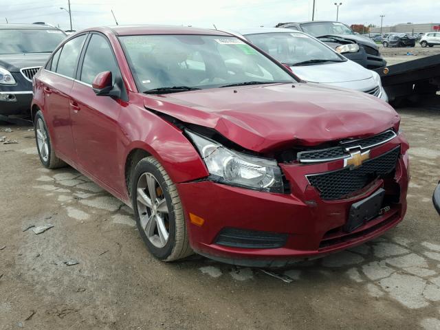 1G1PE5SB7D7185732 - 2013 CHEVROLET CRUZE LT MAROON photo 1