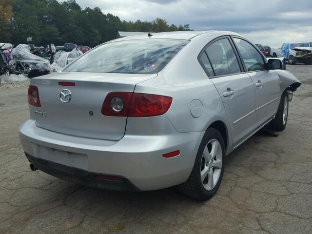 JM1BK32F161449292 - 2006 MAZDA 3 I SILVER photo 4