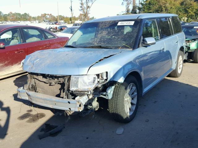 2FMEK62C69BA89820 - 2009 FORD FLEX SEL BLUE photo 2