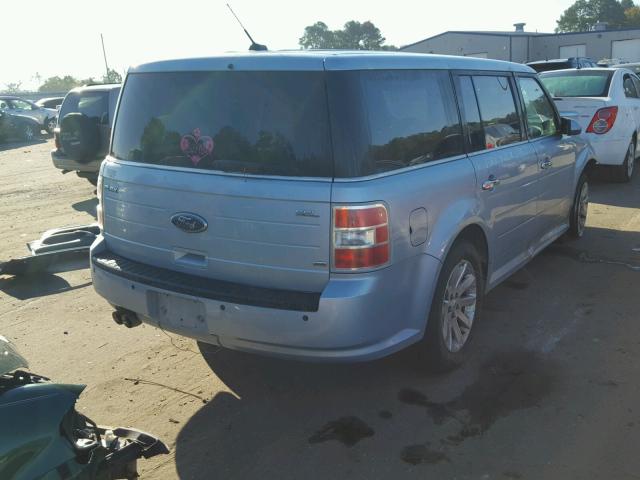 2FMEK62C69BA89820 - 2009 FORD FLEX SEL BLUE photo 4