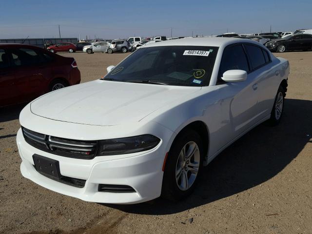 2C3CDXBG0FH812704 - 2015 DODGE CHARGER SE WHITE photo 2