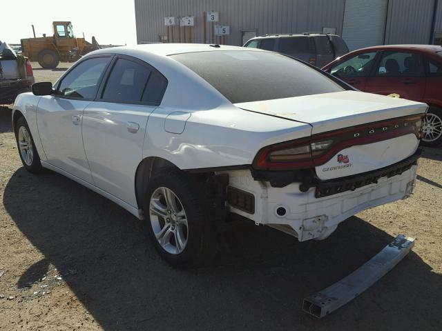 2C3CDXBG0FH812704 - 2015 DODGE CHARGER SE WHITE photo 3