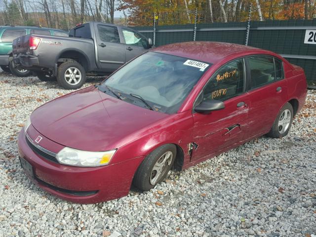 1G8AF52F04Z145925 - 2004 SATURN ION LEVEL 勃艮第红 照片 2
