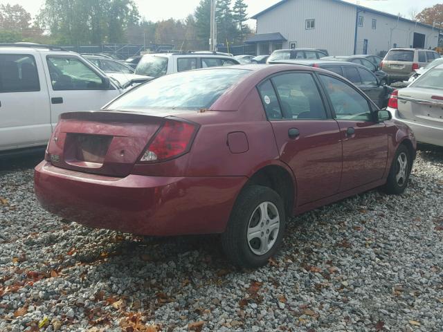 1G8AF52F04Z145925 - 2004 SATURN ION LEVEL 勃艮第红 照片 4