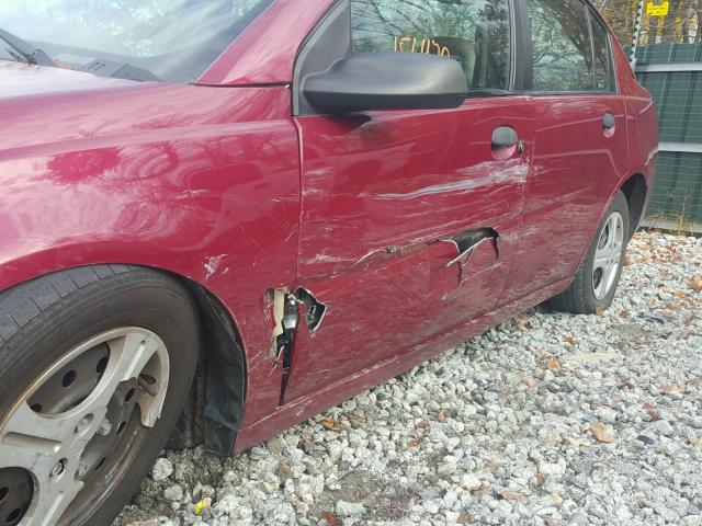 1G8AF52F04Z145925 - 2004 SATURN ION LEVEL 勃艮第红 照片 9